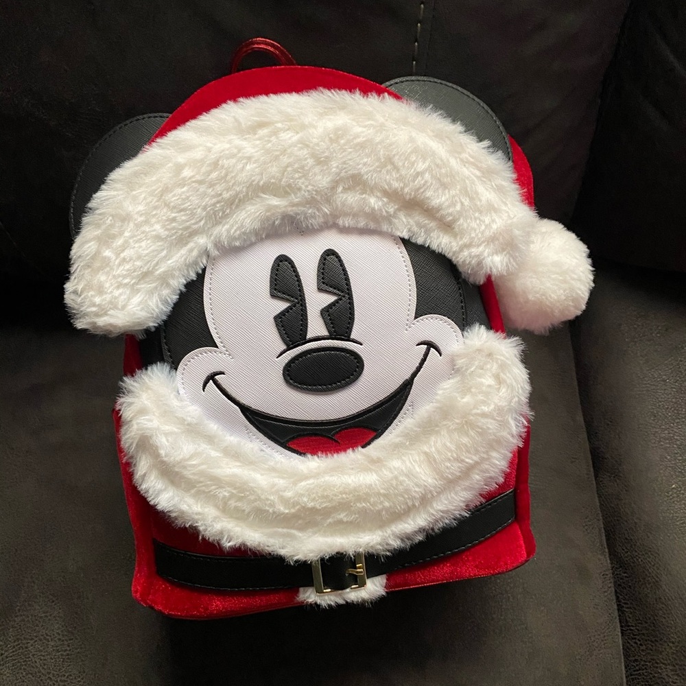 Hard to find Mickey Mouse Loungefly Santa Bag